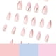 thumbnail image 3 of Paquete de 24 uñas para mujer, ovaladas, multicolores, con purpurina, para verano, herramientas para uñas, pegatinas para uñas de cobertura total, 3 of 5
