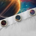 thumbnail image 4 of Homewish Galaxy Planet Curtains Pack of 2 (42x84 Each) for Female Men Adults,Psychedelic Universe Curtains Blackout,Outer Space Bedroom Curtains,Ultra Soft Home Decor, 4 of 6