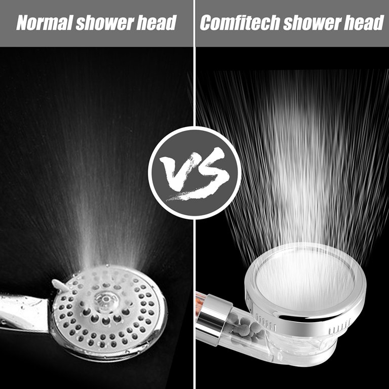 Filtered Shower Head with Hose, High Pressure Water Saving Showerhead with  Filter Beads, 3 Settings Shower Heads with Handheld Spray, Ecowater Spa  Showerheads for Dry Hair & Skin 
