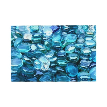 

Placemats Set of 4 Blue Kyanite Place mats for Dining Table Indoor/Outdoor Cute Heat Resistant Washable Table Mats(18 x 12 )