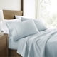 thumbnail image 1 of Juego de Sábanas de Franela 100% Algodón para Ropa de Cama Tamaño King en Azul Marino Claro de Comfort Canopy, 1 of 14