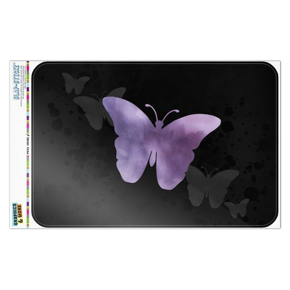 Purple Butterfly Watercolor Silhouette Home Business Office Sign