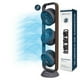 thumbnail image 1 of Ventilador de torre Turbo circulador 100cm de alto BECKON con 3 motores BIG FLOW acabado tipo madera +control remoto +oscilación +temporizador +modos de uso, 1 of 8