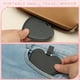 thumbnail image 5 of Uxcell 2Pcs Espejo de bolsillo pequeño para bolso, espejo compacto de maquillaje de acero inoxidable con funda de cuero (Negro), 5 of 7