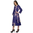 thumbnail image 2 of Moomaya Printed WoMen's Robe Dressing Gown With Pockets Bath Robe Girls, 2 of 6