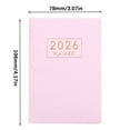 thumbnail image 3 of Elainilye A7 Mini Notebook Planner, Pocket Travel Diary Organizer, Compact Daily Journal for Notes, Reminders, On-the-Go Use, 3 of 6
