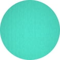 thumbnail image 1 of Ahgly Company Indoor Round Abstract Turquoise Blue Contemporary Area Rugs, 6' Round, 1 of 4