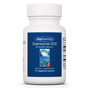 Allergy Research Group Coenzyme Q10 Supplement - with Vitamin C, Heart Health, CoQ10 50mg, Ubiquinol, Antioxidant, Vegetarian Capsules - 75 Count