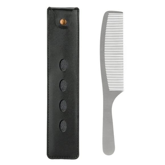 Peines profesionales para corte de pelo, de acero inoxidable, con dientes finos, para peluquería.
