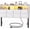White, variant on Twin Size Headboard Only with 2-Tier Storage, Charging Station, White Linen Upholstered Head Board with LED Lights/2 USB/Type C Port, Height Adjustable, Sturdy and Stable, for Bedroom