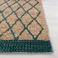 thumbnail image 5 of SAFAVIEH Natural Fiber Ingram Geometric Area Rug, Natural/Dark Green, 8' x 10', 5 of 8