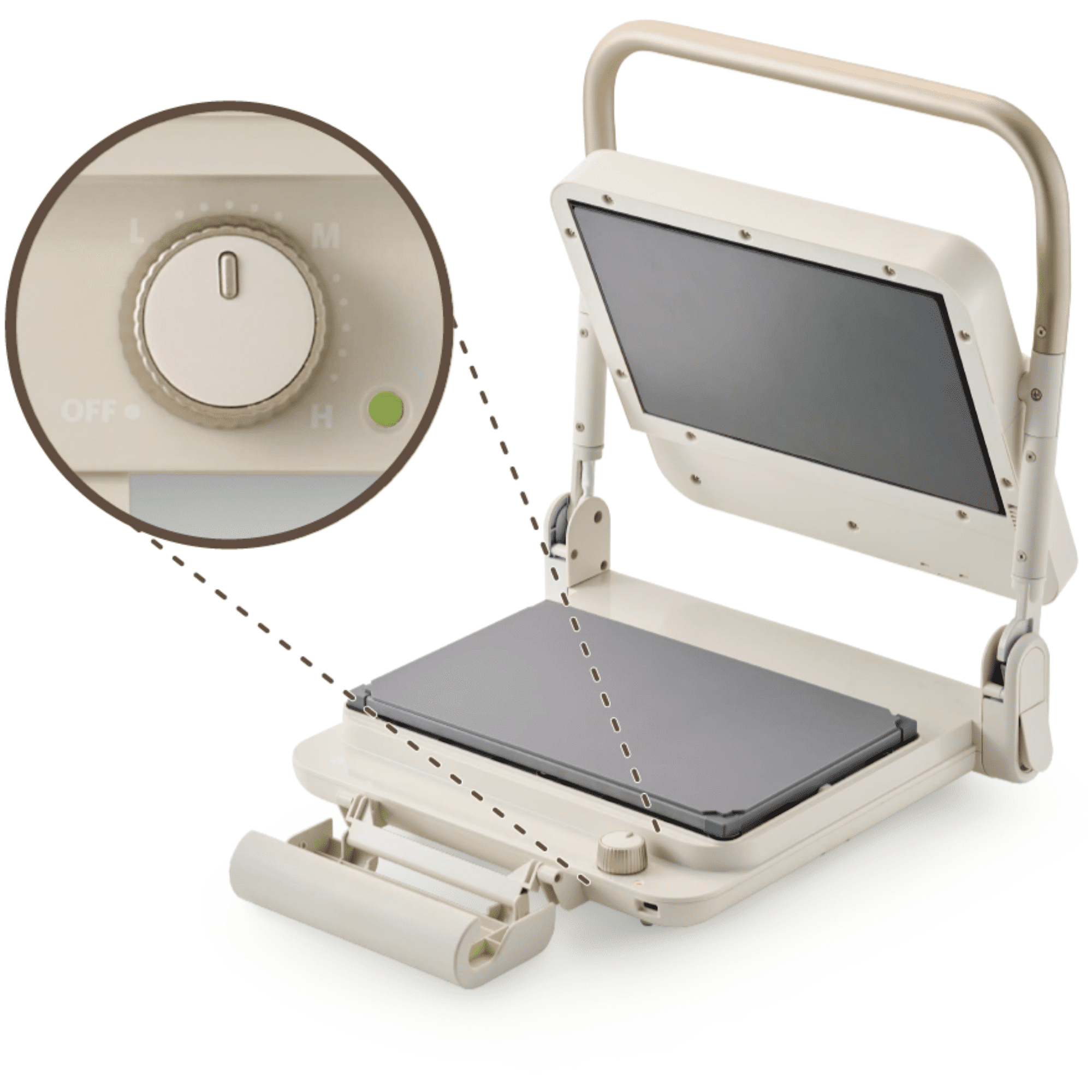 Silhouette Cloche Heat Press Machine with Petite Press Attachment - 10"x 6" - Milky White