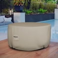 thumbnail image 6 of Covers & All Round Patio Table Cover 12 Oz Waterproof - 100% Weather Resistant Outdoor Round Table Cover with Air Pocket and Drawstrap for Snug Fit (60" Dia x 28" H Inches, Beige), 6 of 7