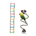 thumbnail image 2 of IEUDNS Suction Cup Wood Perch Toy Ladder Parrots Cage Perch Toy Bird Window/Bath/Car/Travel Perch Toys For Parakeet, Style B 2 of 9