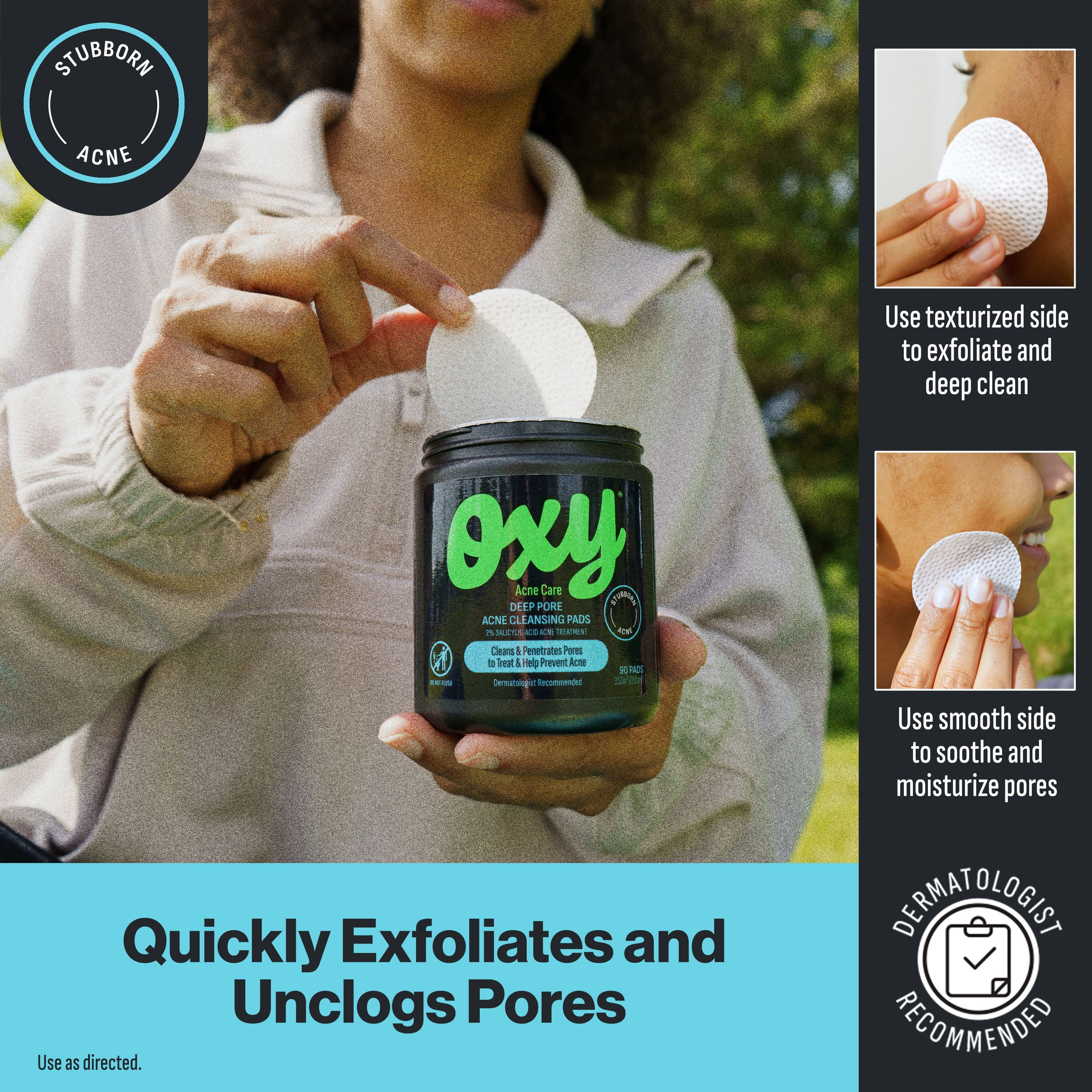 OXY Maximum Face Salicylic Acid Skin Cleansing Wipes Acne Treatment Pads 90 Ct Walmart