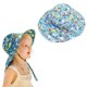 thumbnail image 2 of Sombrero de pescador para niños, sombrero de ala ancha con protección UV, sombreros de pescador para niños con cordón, resistente al viento, sombrero de pesca transpirable para niños B, 2 of 5