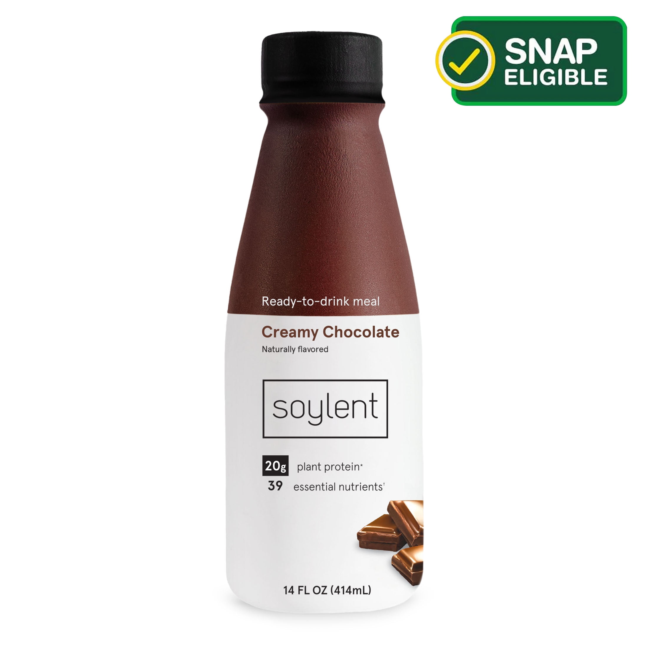 Soylent Protein Nutrition Shake, Chocolate, 14 fl oz