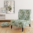 thumbnail image 2 of Designart "Essence Zen de Bambou Tropical I" Chaise d'Appoint Verte Tropicale - Fauteuil Tropical pour Salon, 2 of 7