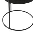 thumbnail image 5 of CosmoLiving by Cosmopolitan Black Metal Geometric Cutout Indoor Outdoor Planter with Removeable Ring Stands, Set of 3 23", 19", 15"H, 5 of 14