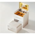 thumbnail image 6 of 3 in 1 Vanity Desk for Small Spaces, Makeup Vanity Set with Mirror, 3 Drawers, Cushion, Dressing Table for Girl, Women, Princess, 6 of 10