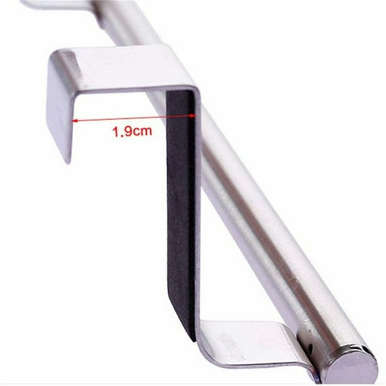 Stainless Steel Kitchen Towel Holder - Expandable Double Rack For Over Cabinet  Towels - Universal Fit For Inside Or Outside Cupboard Doors - Temu