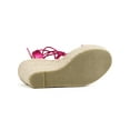 thumbnail image 5 of BLISSFUL STEP Women's Espadrilles Platform Wedges Heeled Lace Up Sandals, 5 of 8