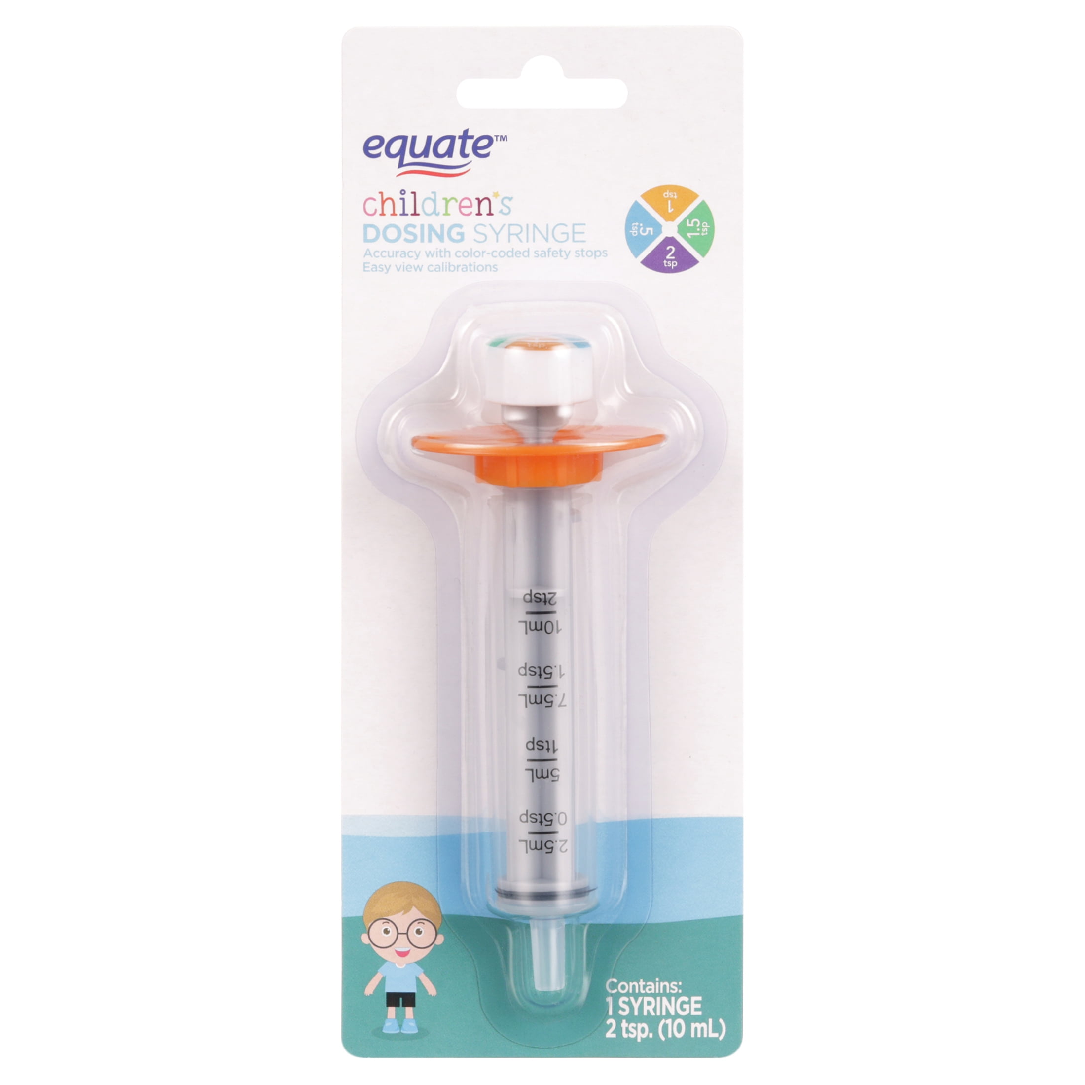 Equate Children's Medical Dosing Oral Syringe, 2 Tsp Capacity