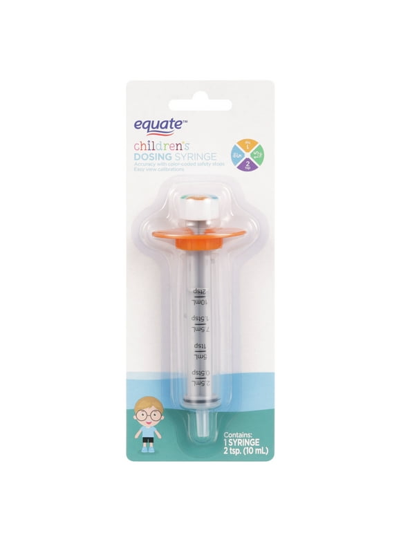 Equate Children's Medical Dosing Oral Syringe, 2 Tsp Capacity