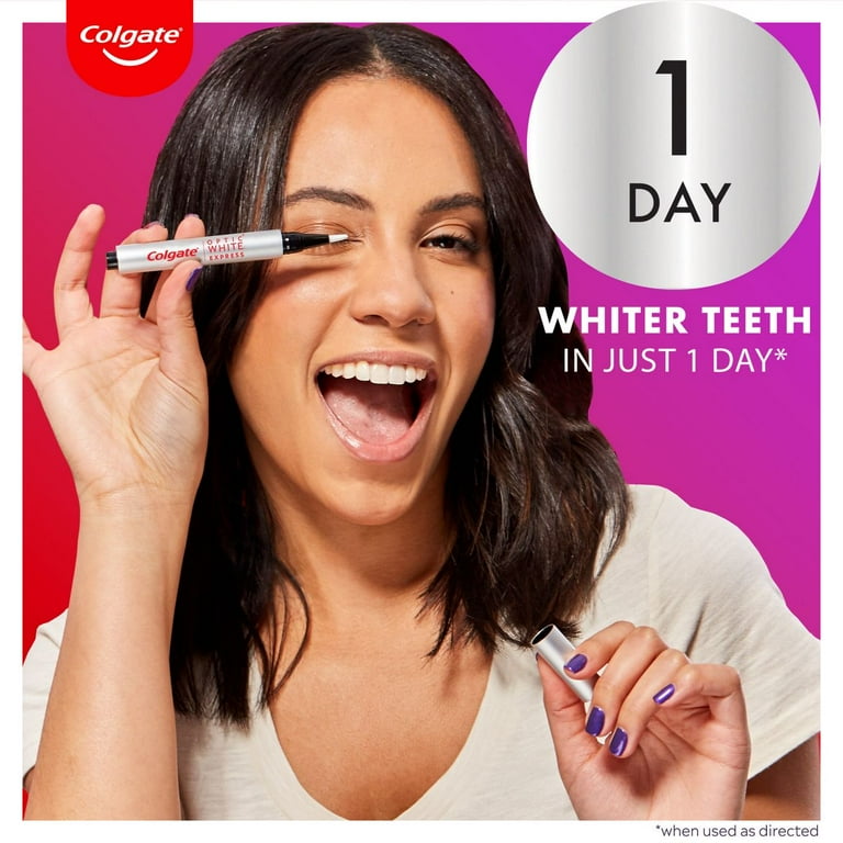 2X - Colgate Optic White Express Teeth Whitening Pen - 0.08
