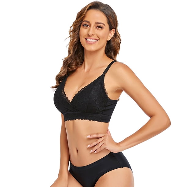 Sujetadores Minimizadores Sin Aro Curve Muse: Pack De 3, Talla Grande, Encaje Bordado, Sin Forro.