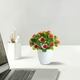 thumbnail image 4 of Small Fake Potted Plants, Mini Artifical Flower Greenery Indoor for Living Room Bedroom Kitchen Bathroom Office Home Desk Shelf Windowsill Decor, 4 of 6