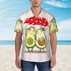 thumbnail image 2 of Fotbe Avocado Lovers Wearing Umbrella Camisa Hawaiana para Hombre Unisex – Camisa Casual de Verano con Botones de Manga Corta de Algodón y Lino,XX-Large, 2 of 7
