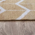 thumbnail image 6 of Hand Knotted Wool Geometric Modern Area Rugs - 8'X10', Rectangle Shape, Gold Beige Color, Classic Traditional Design, Low Pile Handmade Area Rugs For Living Room, Bed Room (N01052), 6 of 8