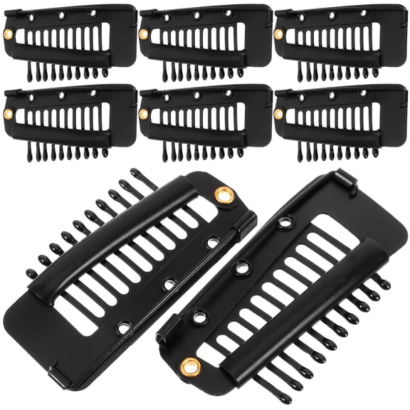 CATIEBYE Wig Making Pin Kit, Black Metal Hairpins for Secure Hair Extensions