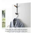 thumbnail image 2 of Yamazaki Home  Over-the-Door Hook, Steel - L 3.86 x W 0.59 x H  7.09 inches Black, 2 of 7