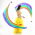 thumbnail image 2 of 5 Piezas De Danza Del Vientre Velo De Seda Poi Throw Balls Accesorios De Baile Rainbow Sunnimix bola de poi de velo de danza del vientre, 2 of 8