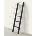 Blanket Ladder Decorative Farmhouse for The Living Room, 5Tier Ladder