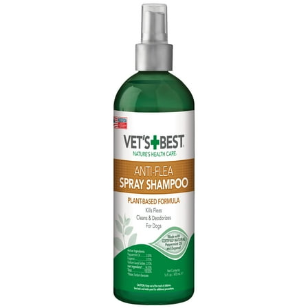 Vet's Best Anti-Flea Spray Shampoo for Dogs - 16 oz.