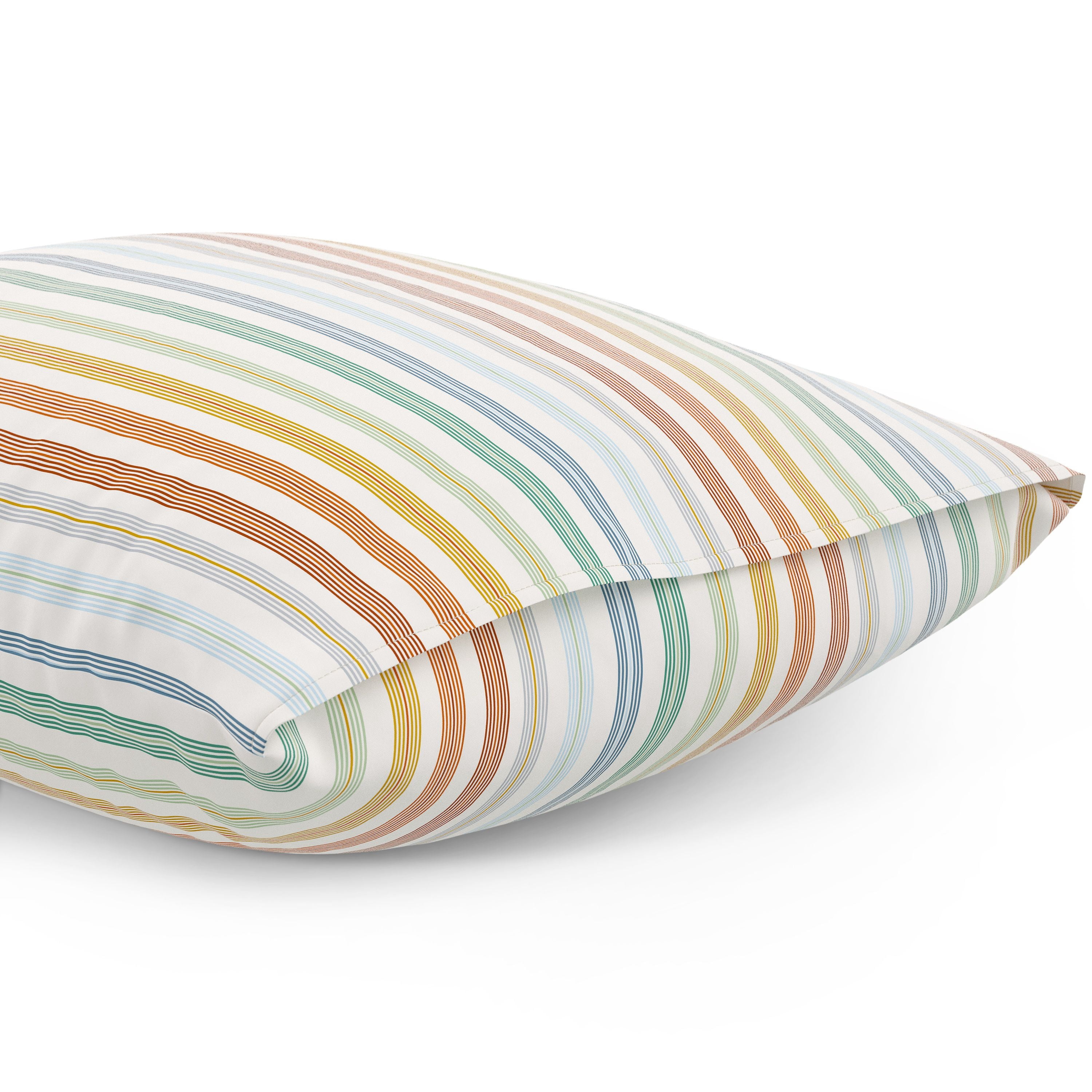 Mainstays Kids Microfiber Bed Sheet Set, Queen, Vintage Stripe, 4 Pieces