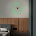 thumbnail image 4 of GUOOL Luminous Frameless Wall Clock Stickers 3D Stickers Acrylic Wall Clock Decorative, 4 of 8