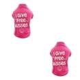 thumbnail image 1 of Greeniant Ropa para mascotas Abrigos para mascotas Algodón Multicolor Adorable Llamativo Perros Camisas Lavable Colorido Chaleco para perros Rosa roja XS 2piezas, 1 of 6