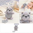thumbnail image 3 of Kiddiway Baby Teether Hanging Toy for Soothing with Attachment - Plush Figurine Style, Baby Car Toys & Stroller Toys, Soft Silicone BPA-Free Teether, Sensory Play, Crib Hanging,c, 3 of 6