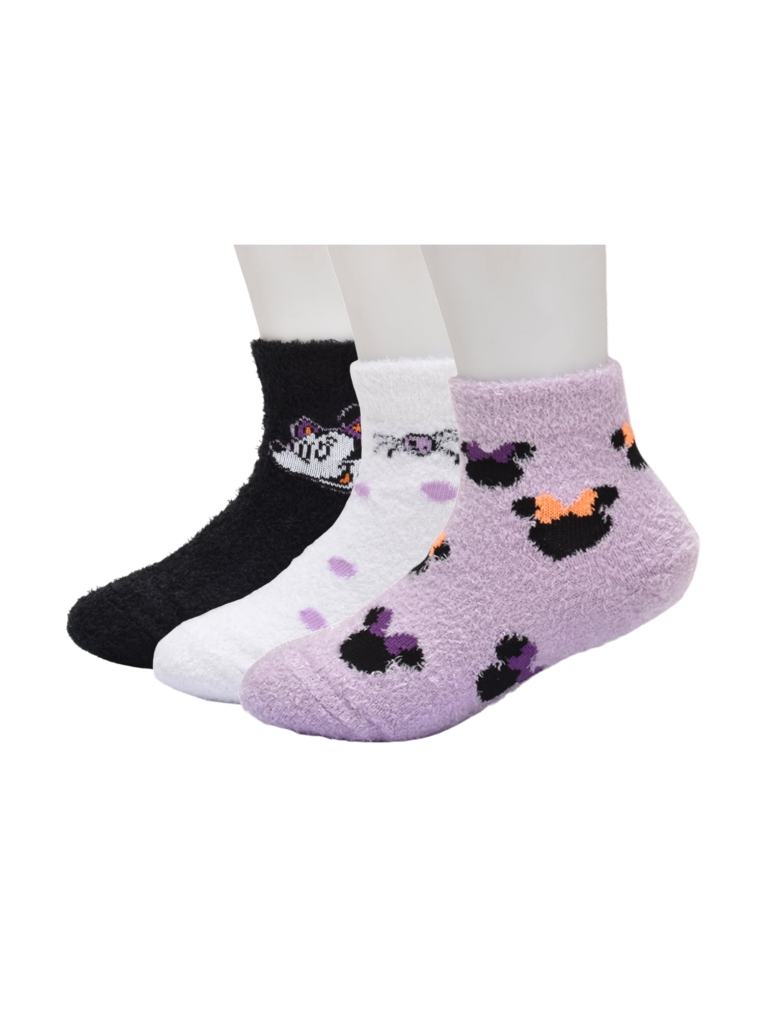 Character Halloween Cozy Quarter Socks, 3- Pack, Sizes 12M- 5T