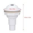 thumbnail image 6 of Complete Return Outlet Nozzle Fitting for Above Ground Pool with Gasket 1 Inch Pipe Adapter Outlet Nozzle Fitting New, 6 of 9