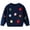 Light Blue, variant on Coerni Kids' Knit Sweater With 3D Colorful Flower Appliques Girls Soft Long Sleeve Crewneck Top Toddler Winter Warm Coat Sweatshirt