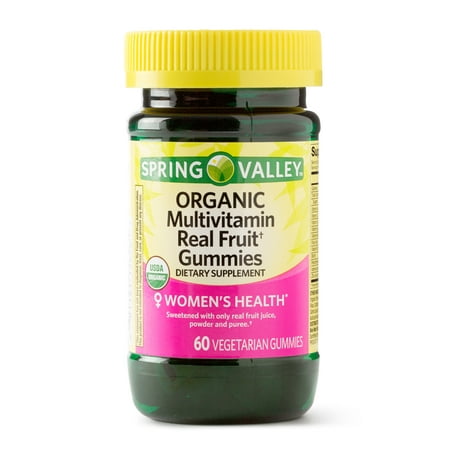 Spring Valley Women's Organic Multivitamin Real Fruit Gummies, 60