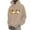 Khaki, variant on LUOGENLI Mens Hoodies Pullover Camo Men's Halloween Hoodie Chicken Print Casual Pullover Sweatshirt Loose Fit Warm Lined Comfortable Streetwear for Fall Winter Mens Hoodies Pullover Camo Coffee Size L