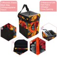 thumbnail image 2 of Peace symbol Foldable Car Trash Can with Lid, Leak-Proof, and Hanging Storage Bag - Car Trash Bin/Garbage Can, 2 of 6