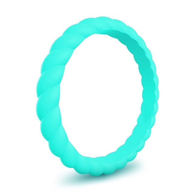 Fiudx Anillos de Moda Tejidos, Elegante Alianza Multicolor, Anillo de Repuesto Flexible y Duradero, Suave y Cómodo para Estilos de Vida Activos, Regalo Perfecto para Mujeres, Accesorio para El Día a