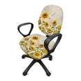 thumbnail image 2 of ZUXONGSY Sunflower Butterfly Desk Chair Cover 2 PCS Rotating Chair Cushion Sliding Covers for Work Chairs Easy to Install Rotating Chair Protective Slipcover for Office Home Cafe, 2 of 7
